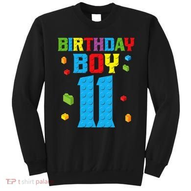 Master Builder 11th Birthday 11 Year Building Bricks Sweatshirt