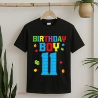 Master Builder 11th Birthday 11 Year Building Bricks T-Shirt thumb 2