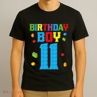 Master Builder 11th Birthday 11 Year Building Bricks T-Shirt thumb 3