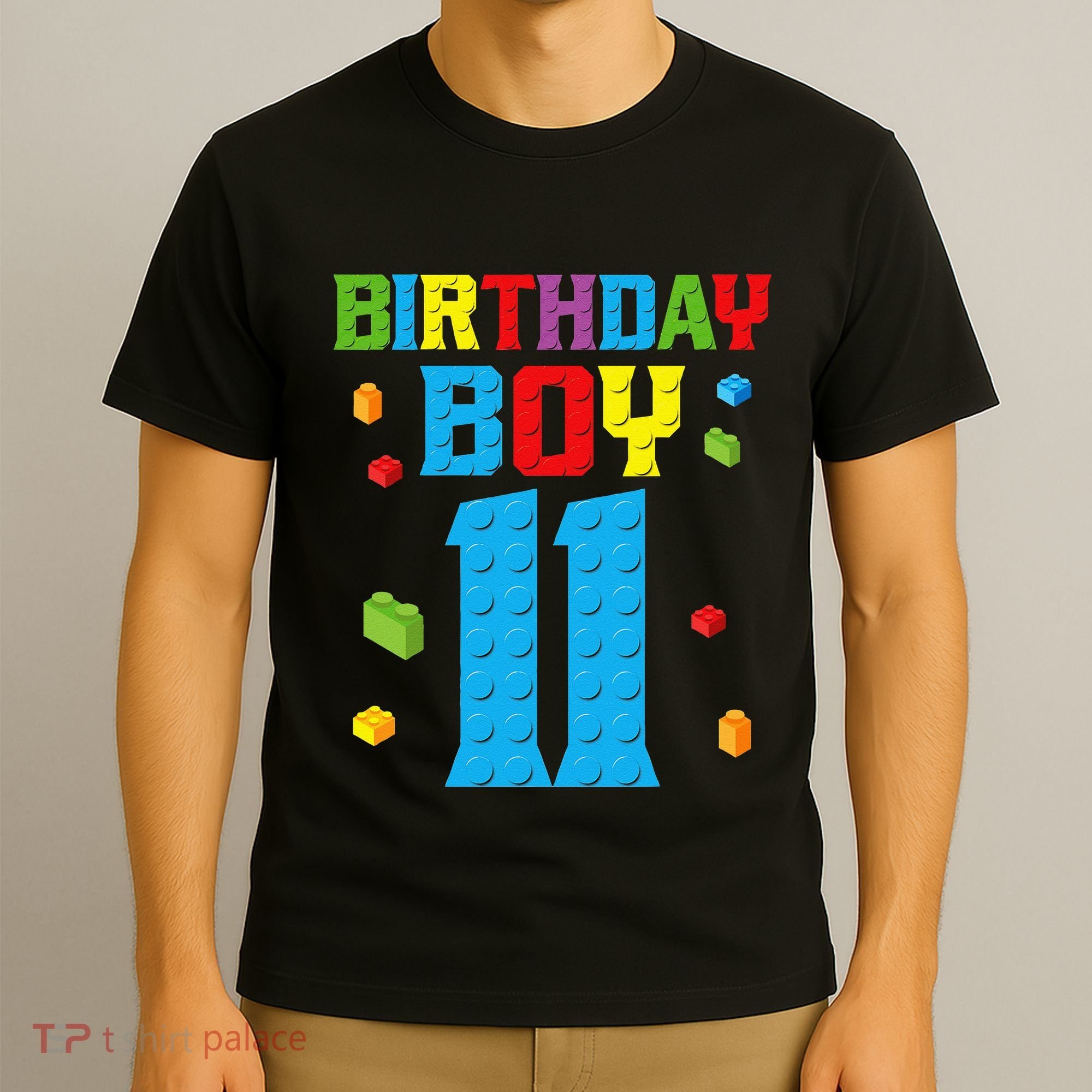 Master Builder 11th Birthday 11 Year Building Bricks T-Shirt