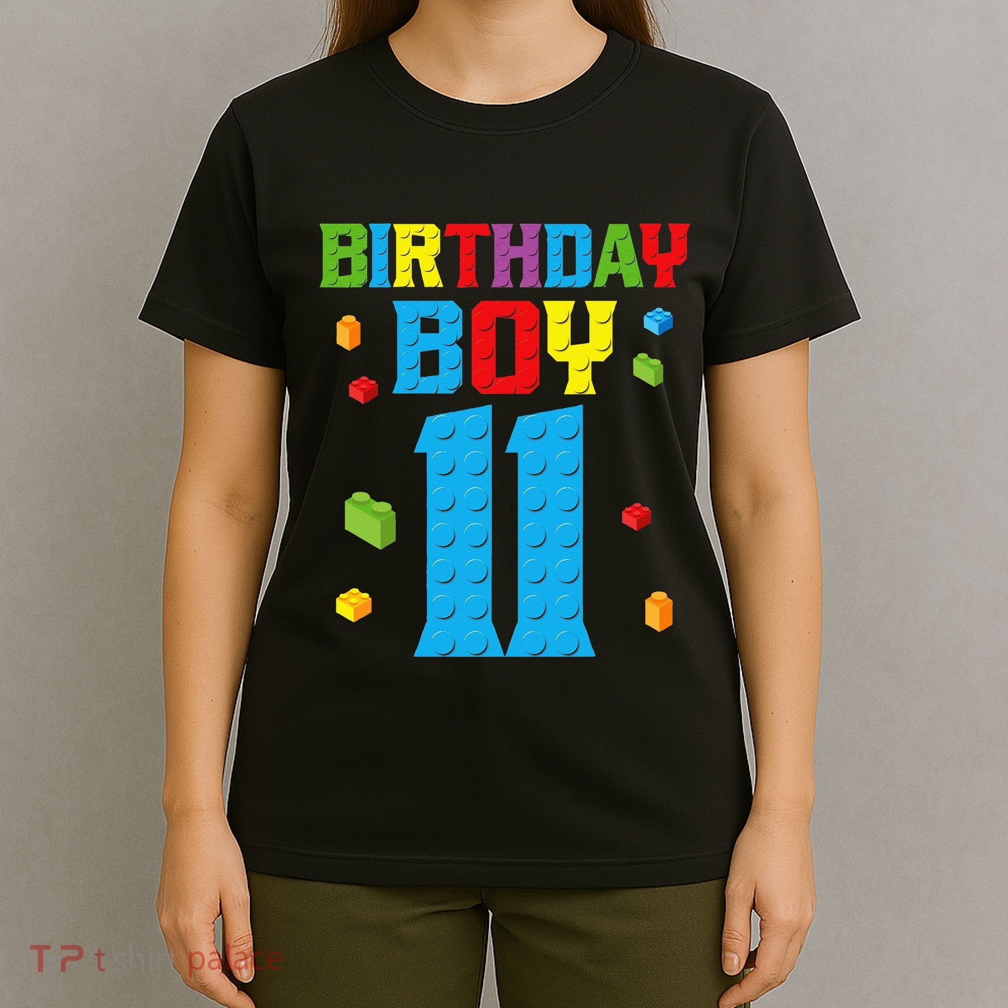 Master Builder 11th Birthday 11 Year Building Bricks T-Shirt