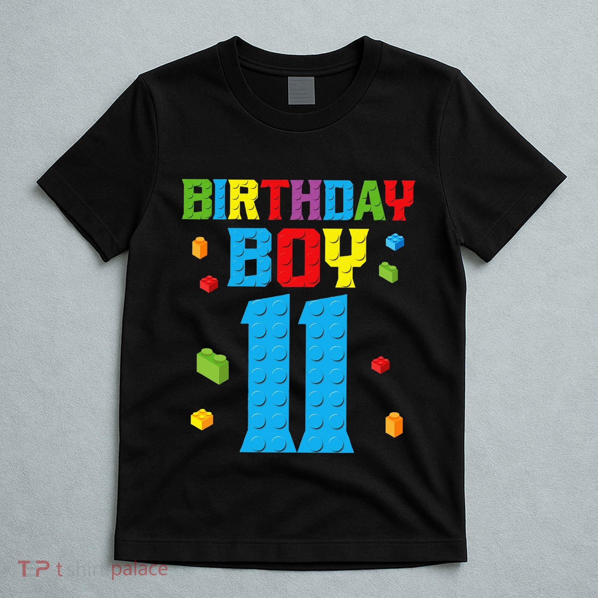 Master Builder 11th Birthday 11 Year Building Bricks T-Shirt