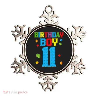 Master Builder 11th Birthday 11 Year Building Bricks Ornament