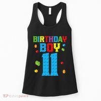 Master Builder 11th Birthday 11 Year Building Bricks Women's Tank Top thumb 0