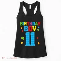 Master Builder 11th Birthday 11 Year Building Bricks Women's Tank Top thumb 0