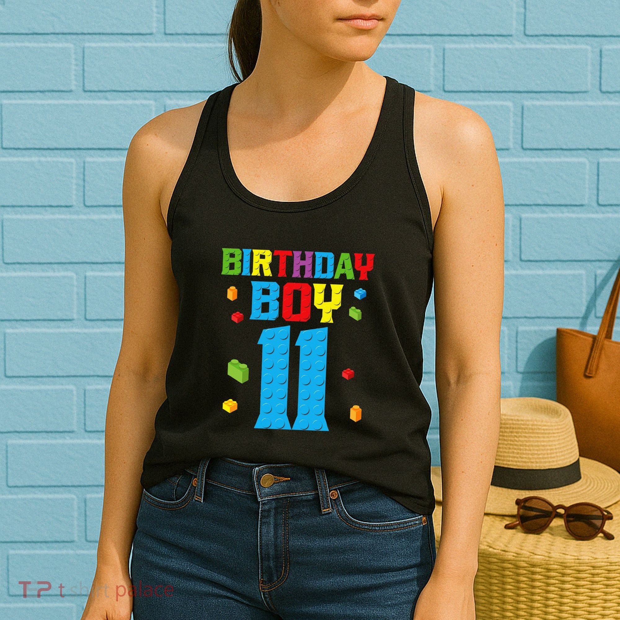 Master Builder 11th Birthday 11 Year Building Bricks Women's Tank Top