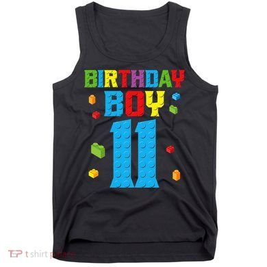 Master Builder 11th Birthday 11 Year Building Bricks Tank Top