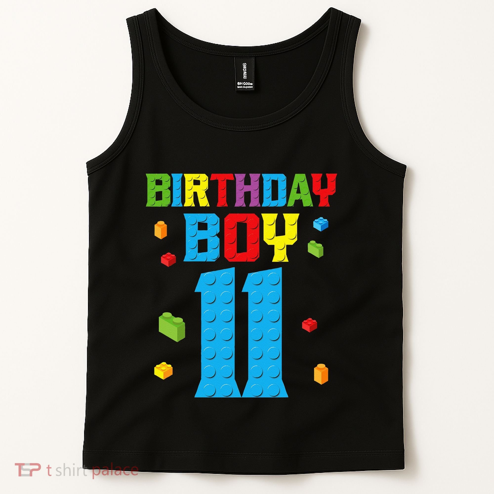 Master Builder 11th Birthday 11 Year Building Bricks Tank Top