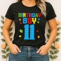 Master Builder 11th Birthday 11 Year Building Bricks Women's T-Shirt thumb 2