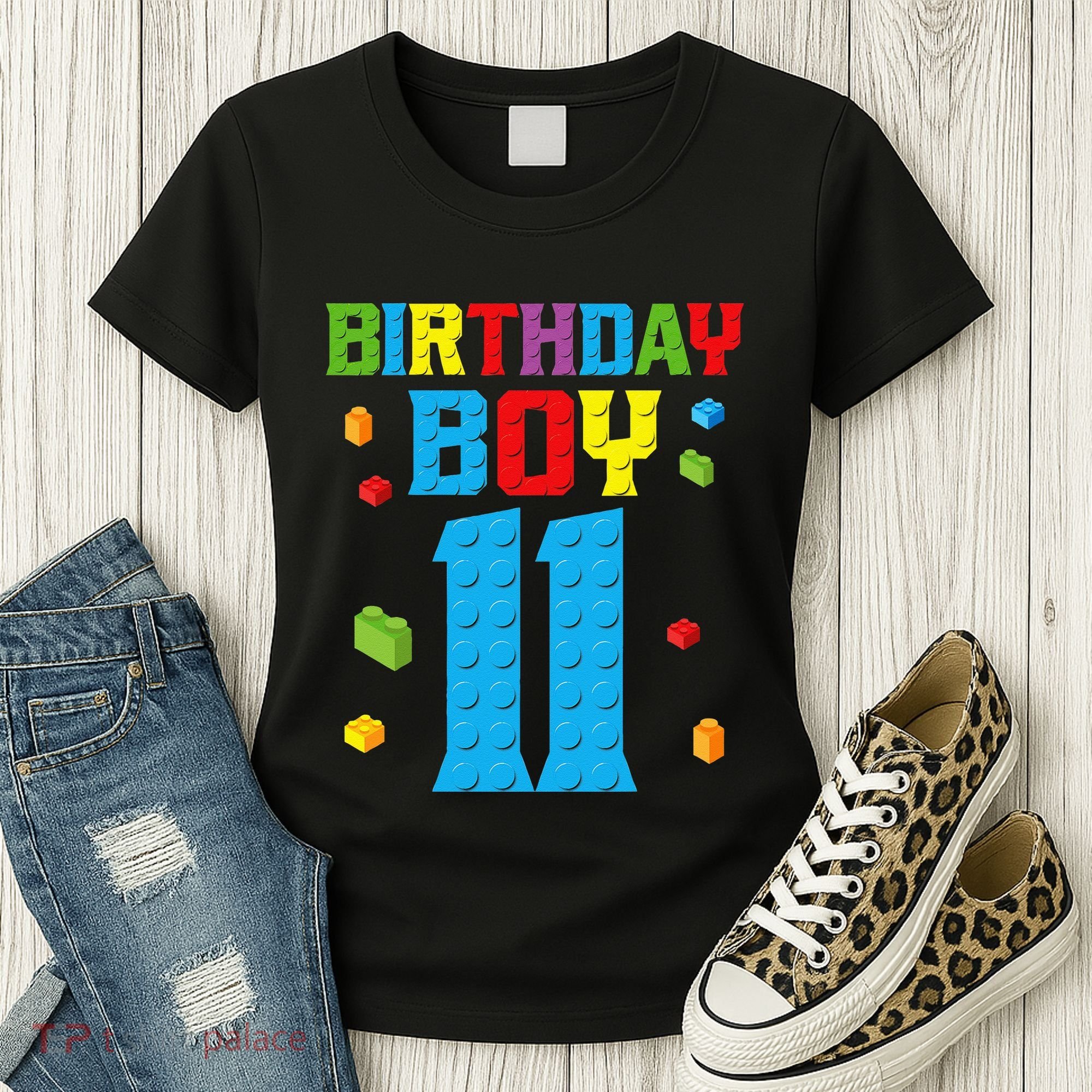 Master Builder 11th Birthday 11 Year Building Bricks Women's T-Shirt