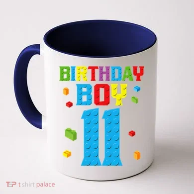 Master Builder 11th Birthday 11 Year Building Bricks Coffee Mug