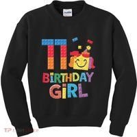 Master Builder 11th Birthday Girl 11 Year Old Brick Blocks Kids Sweatshirt thumb 0
