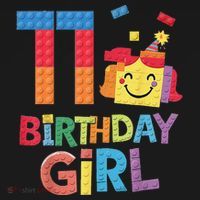 Master Builder 11th Birthday Girl 11 Year Old Brick Blocks Kids Sweatshirt thumb 2