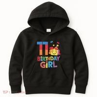 Master Builder 11th Birthday Girl 11 Year Old Brick Blocks Kids Hoodie thumb 0