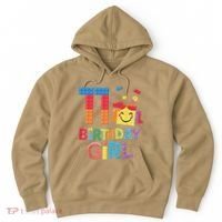Master Builder 11th Birthday Girl 11 Year Old Brick Blocks Hoodie thumb 0