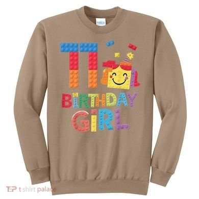 Master Builder 11th Birthday Girl 11 Year Old Brick Blocks Sweatshirt