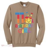 Master Builder 11th Birthday Girl 11 Year Old Brick Blocks Sweatshirt thumb 0
