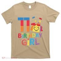 Master Builder 11th Birthday Girl 11 Year Old Brick Blocks T-Shirt thumb 0