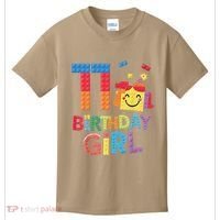 Master Builder 11th Birthday Girl 11 Year Old Brick Blocks Kids T-Shirt thumb 0