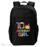 Master Builder 10th Birthday Girl 10 Year Old Brick Blocks Backpack thumb 0