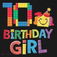Master Builder 10th Birthday Girl 10 Year Old Brick Blocks Women's Hoodie thumb 2