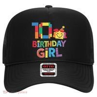 Master Builder 10th Birthday Girl 10 Year Old Brick Blocks Hat thumb 0