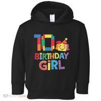 Master Builder 10th Birthday Girl 10 Year Old Brick Blocks Toddler Hoodie thumb 0