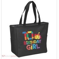 Master Builder 10th Birthday Girl 10 Year Old Brick Blocks Tote Bag thumb 2