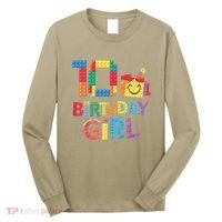 Master Builder 10th Birthday Girl 10 Year Old Brick Blocks Long Sleeve Shirt thumb 0