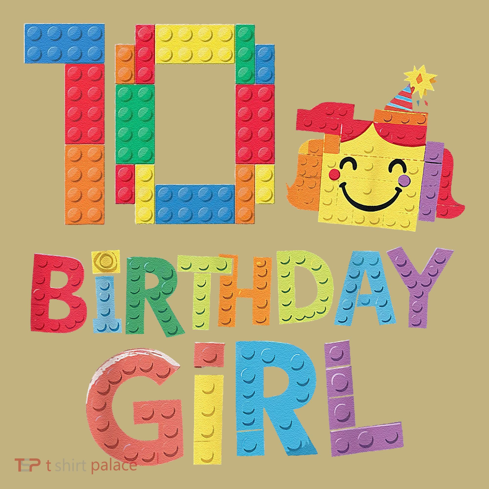 Master Builder 10th Birthday Girl 10 Year Old Brick Blocks Long Sleeve Shirt