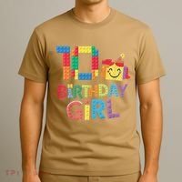 Master Builder 10th Birthday Girl 10 Year Old Brick Blocks T-Shirt thumb 3