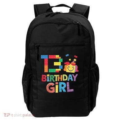 Master Builder 13th Birthday Girl 13 Year Old Brick Blocks Backpack