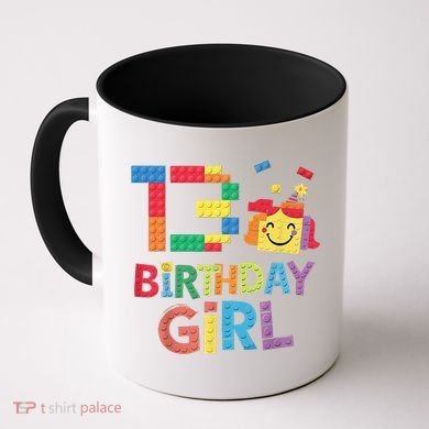 Master Builder 13th Birthday Girl 13 Year Old Brick Blocks Coffee Mug