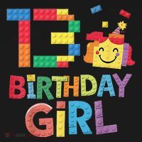 Master Builder 13th Birthday Girl 13 Year Old Brick Blocks Women's Hoodie thumb 2