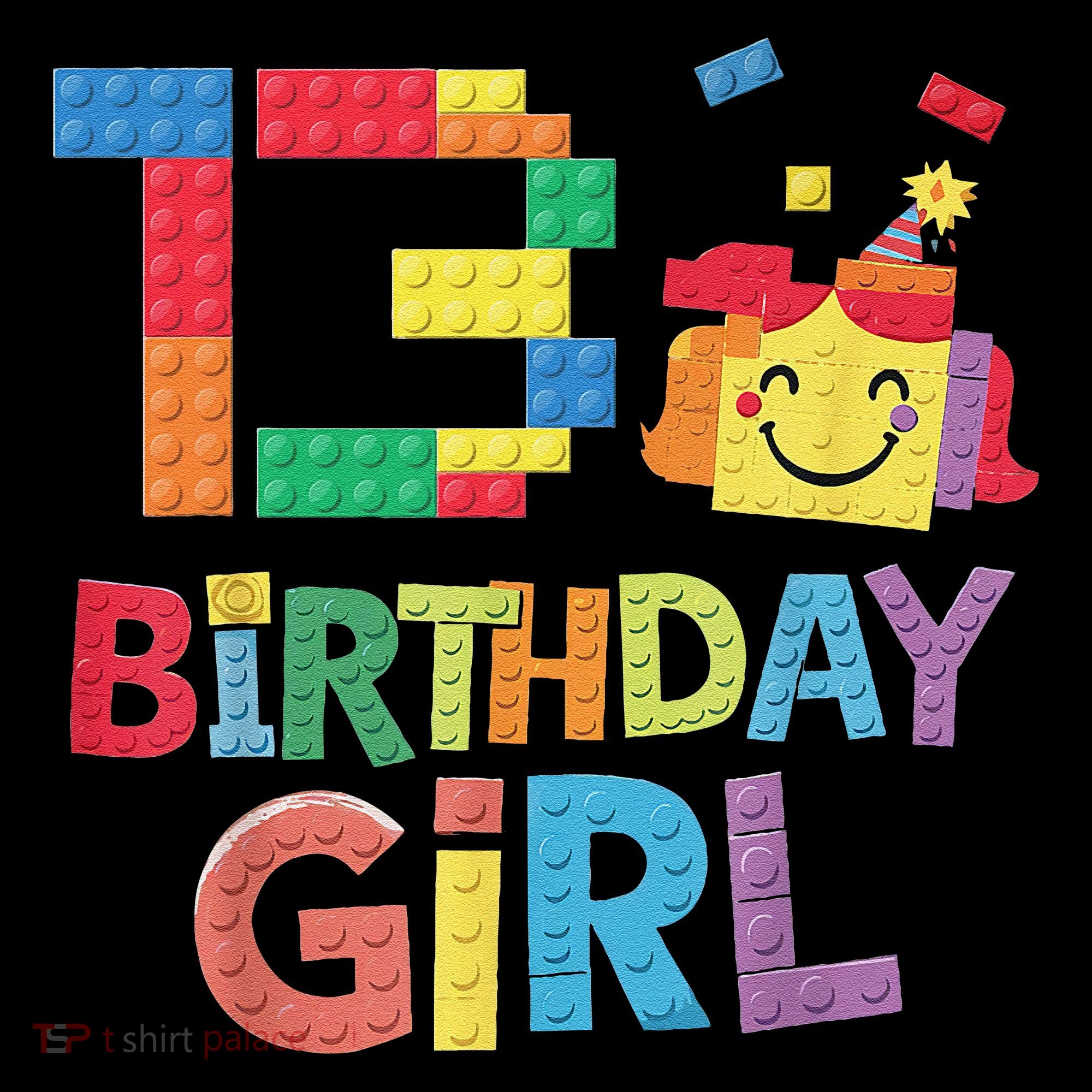 Master Builder 13th Birthday Girl 13 Year Old Brick Blocks Women's Hoodie