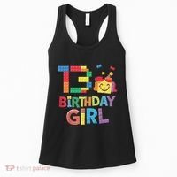 Master Builder 13th Birthday Girl 13 Year Old Brick Blocks Women's Tank Top thumb 0