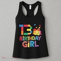 Master Builder 13th Birthday Girl 13 Year Old Brick Blocks Women's Tank Top thumb 3