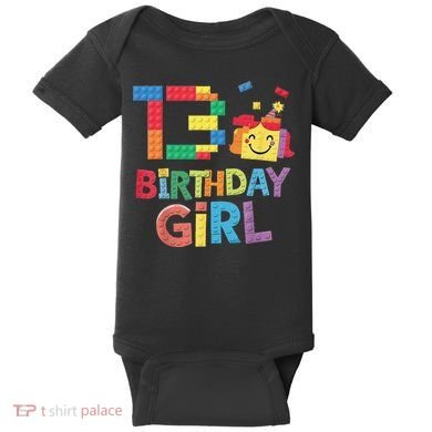 Master Builder 13th Birthday Girl 13 Year Old Brick Blocks Baby Bodysuit