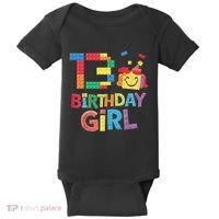 Master Builder 13th Birthday Girl 13 Year Old Brick Blocks Baby Bodysuit thumb 0
