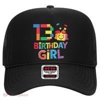 Master Builder 13th Birthday Girl 13 Year Old Brick Blocks Hat thumb 0
