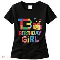 Master Builder 13th Birthday Girl 13 Year Old Brick Blocks Women's T-Shirt thumb 0