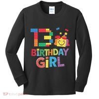 Master Builder 13th Birthday Girl 13 Year Old Brick Blocks Kids Long Sleeve Shirt thumb 0