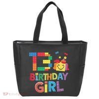 Master Builder 13th Birthday Girl 13 Year Old Brick Blocks Tote Bag thumb 0