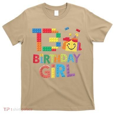 Master Builder 13th Birthday Girl 13 Year Old Brick Blocks T-Shirt