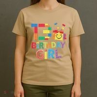 Master Builder 13th Birthday Girl 13 Year Old Brick Blocks T-Shirt thumb 4