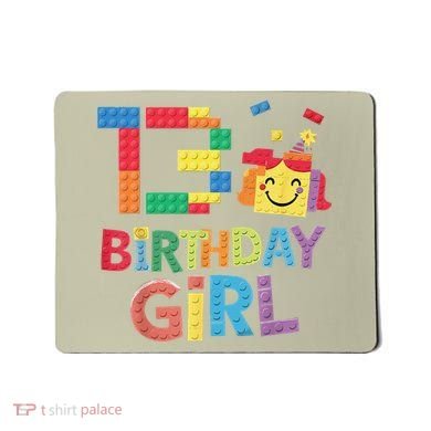 Master Builder 13th Birthday Girl 13 Year Old Brick Blocks Mousepad