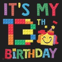 Master Builder 13th ItS My 13th Birthday Brick Blocks Women's Sweatshirt thumb 2