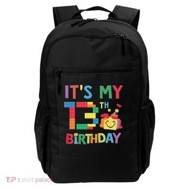 Master Builder 13th ItS My 13th Birthday Brick Blocks Backpack