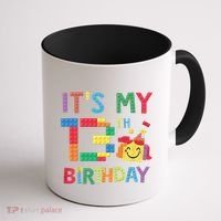 Master Builder 13th ItS My 13th Birthday Brick Blocks Coffee Mug thumb 1