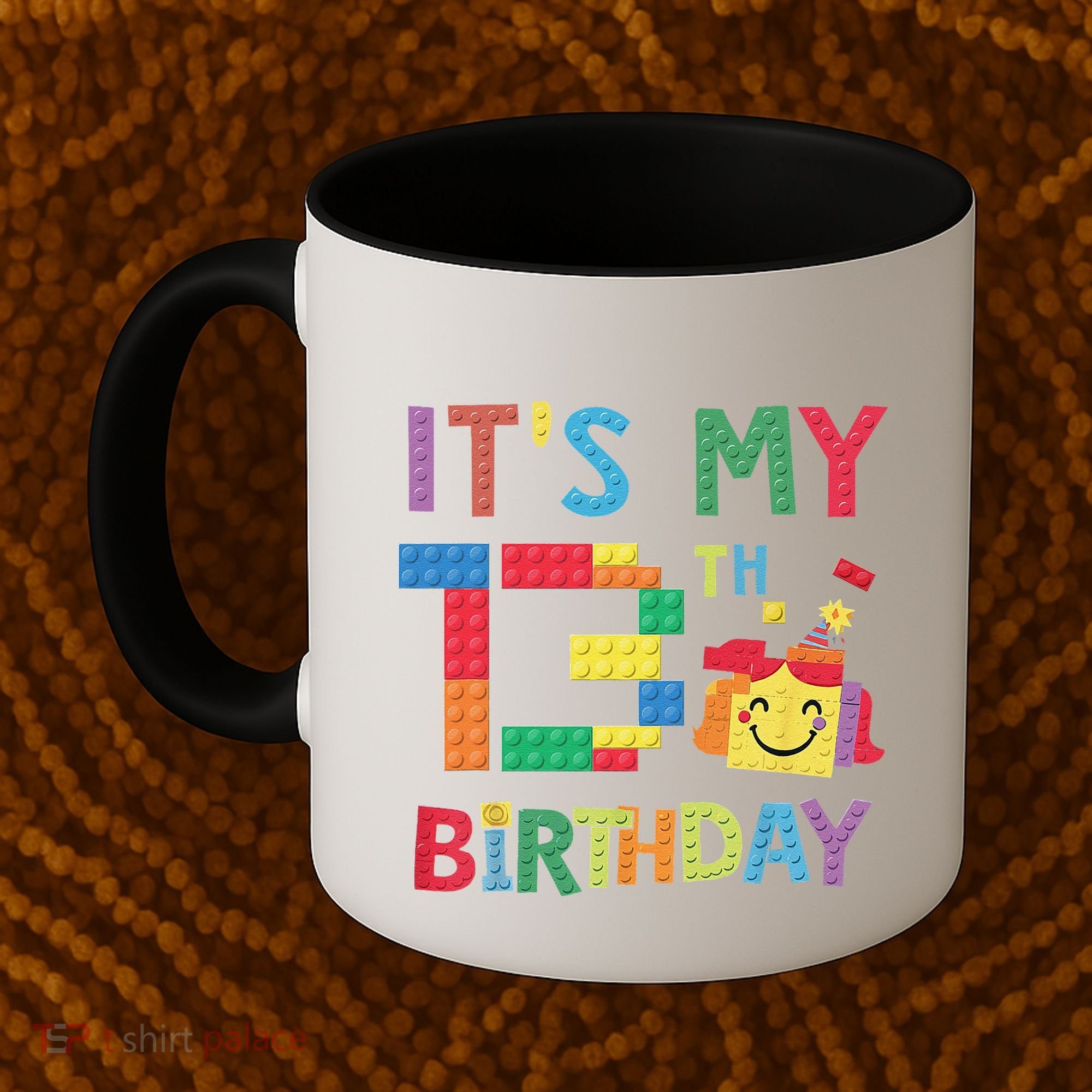 Master Builder 13th ItS My 13th Birthday Brick Blocks Coffee Mug